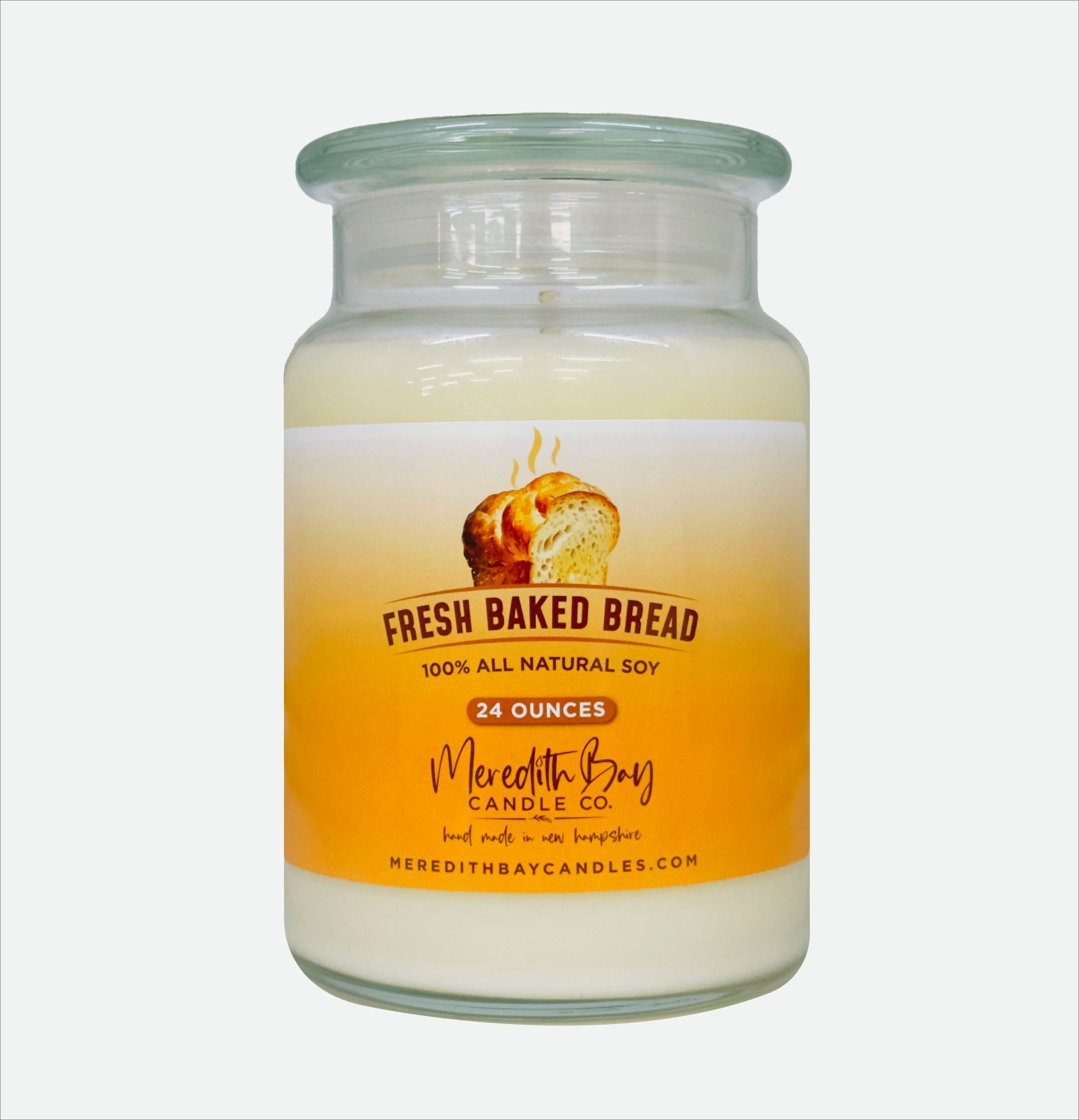 Fresh Baked Bread Soy Candle Meredith Bay Candle Co 24 Oz 
