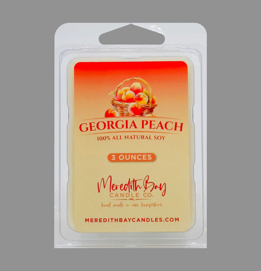 Georgia Peach Wax Melt Meredith Bay Candle Co 