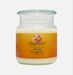 Gingerbread Soy Candle Meredith Bay Candle Co 16 Oz 