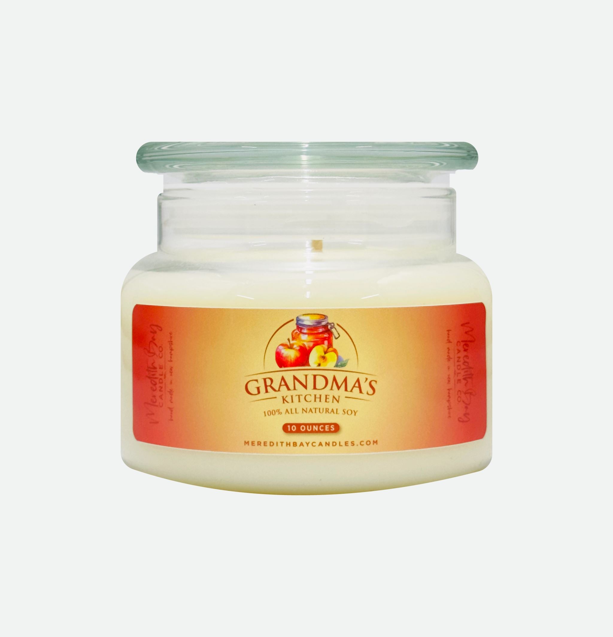 Grandma's Kitchen Soy Candle Meredith Bay Candle Co 10 Oz 
