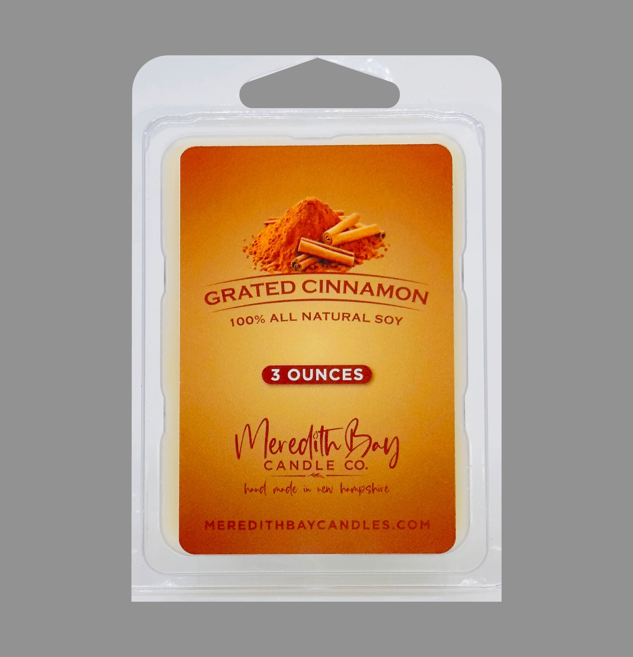 Grated Cinnamon Wax Melt Meredith Bay Candle Co 