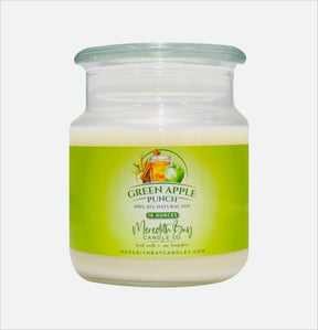 Green Apple Punch Soy Candle Meredith Bay Candle Co 16 Oz 