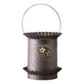 Load image into Gallery viewer, Jumbo Wax Warmer with Circle Star in Kettle Black Wax Warmer Irvins Tinware 
