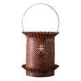 Load image into Gallery viewer, Jumbo Wax Warmer with Regular Star in Rustic Punched Tin Wax Warmer Irvins Tinware 
