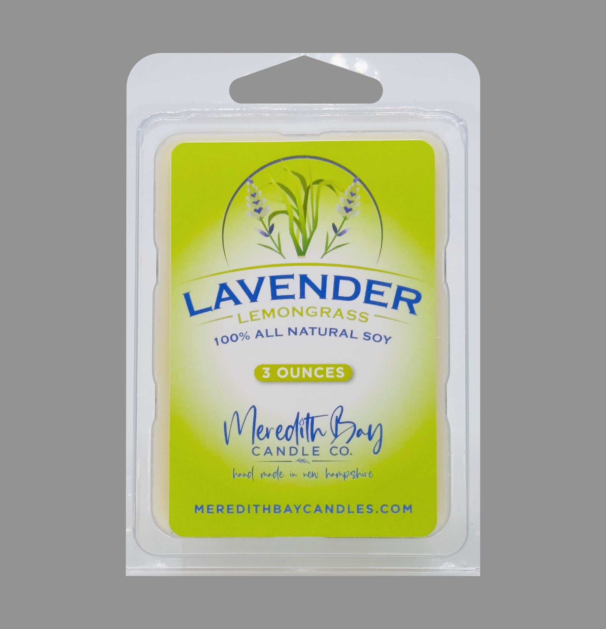 Lavender Lemongrass Wax Melt Meredith Bay Candle Co 