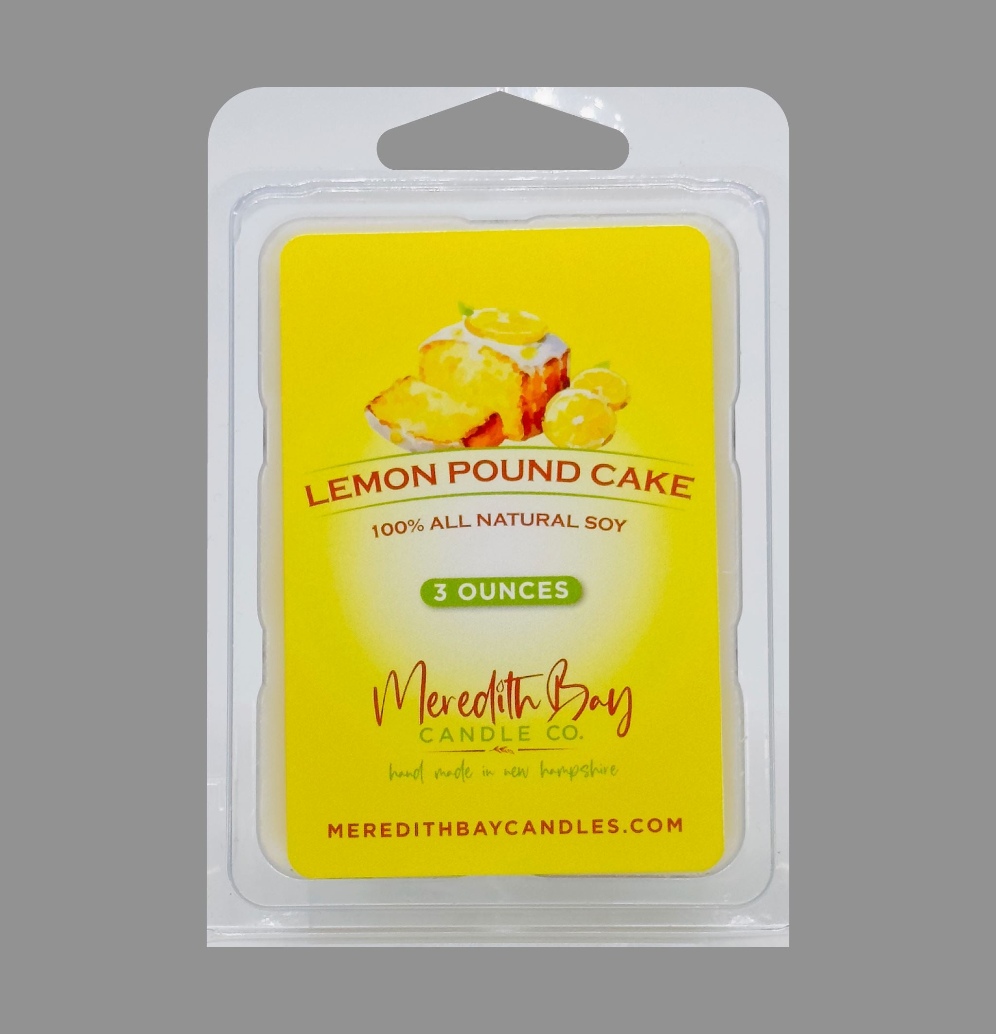 Lemon Pound Cake Wax Melt Meredith Bay Candle Co 