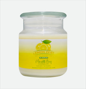 Lemon Zest Soy Candle Meredith Bay Candle Co 16 Oz 