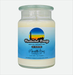 Nantucket Breeze Soy Candle Meredith Bay Candle Co 24 Oz 