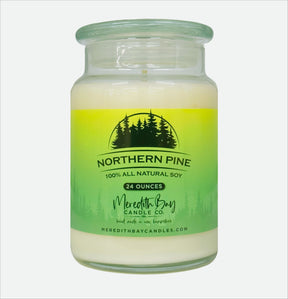 Northern Pine Soy Candle Meredith Bay Candle Co 24 Oz 