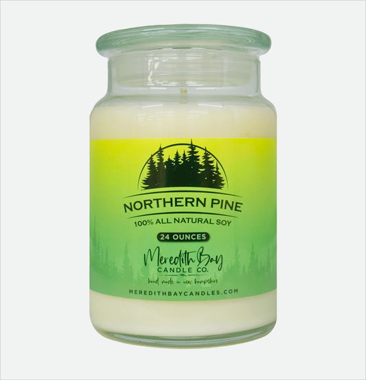 Northern Pine Soy Candle Meredith Bay Candle Co 24 Oz 