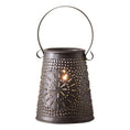 Load image into Gallery viewer, Original Wax Warmer in Smokey Black Punched Tin Wax Warmer Irvins Tinware 
