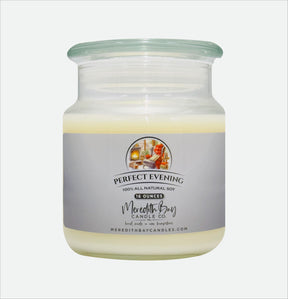 Perfect Evening Soy Candle Meredith Bay Candle Co 16 Oz 