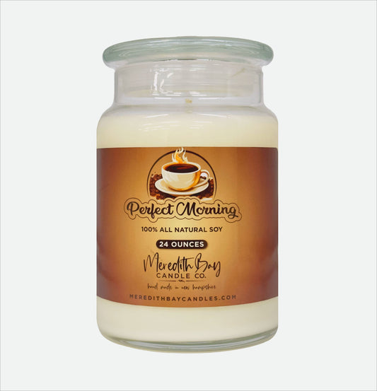 Perfect Morning Soy Candle Meredith Bay Candle Co 24 Oz 