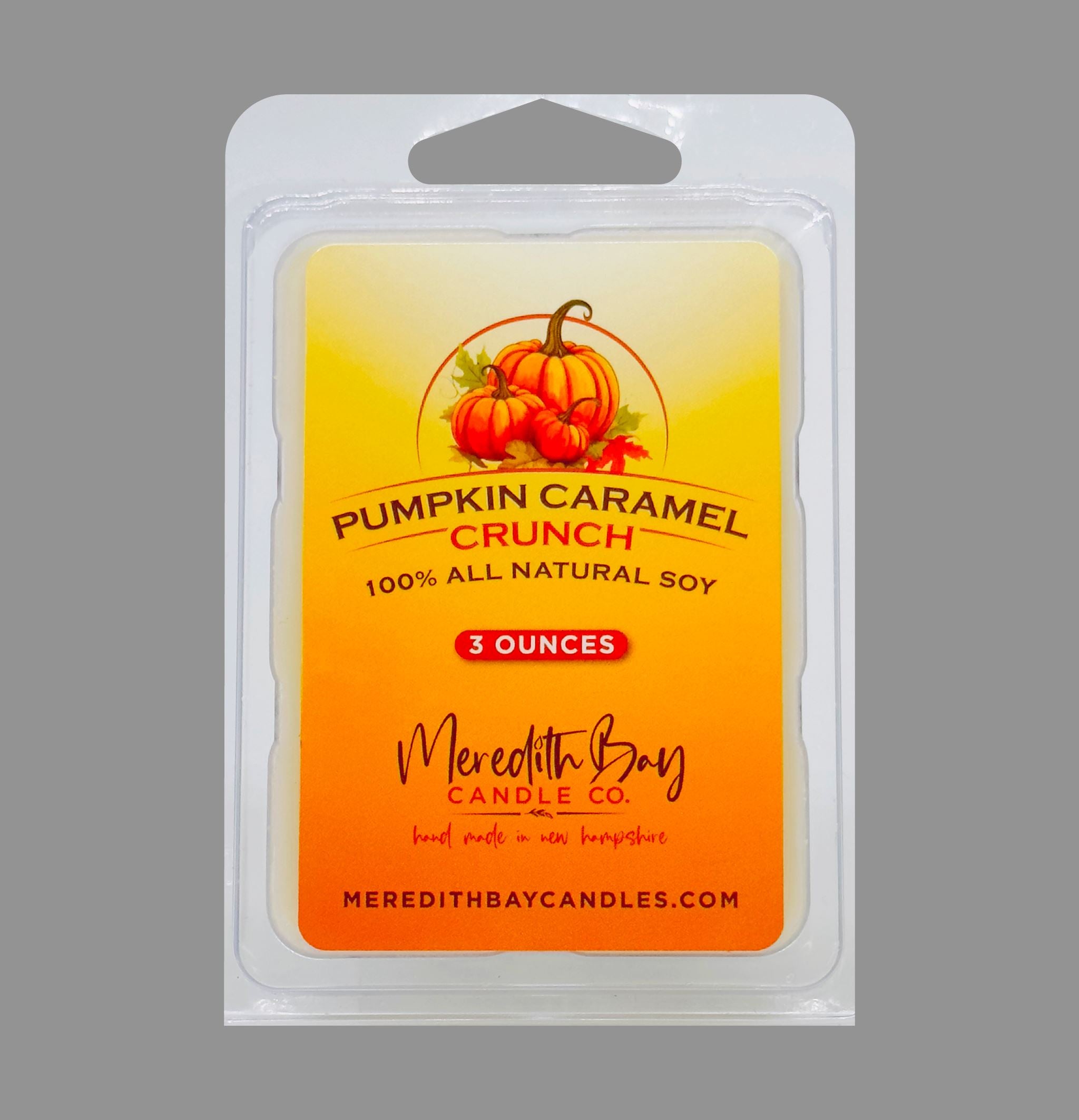 Pumpkin Caramel Crunch Wax Melt Meredith Bay Candle Co 
