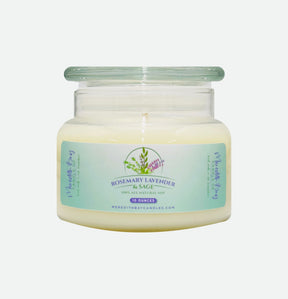 Rosemary, Lavender & Sage Soy Candle Meredith Bay Candle Co 10 Oz 