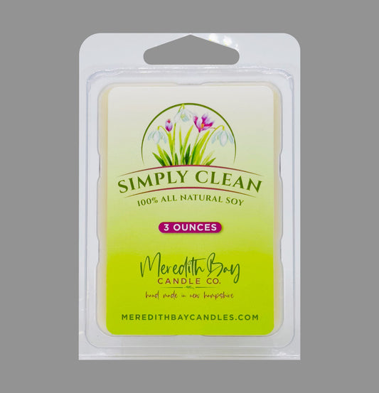 Simply Clean Wax Melt Meredith Bay Candle Co 