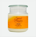 Load image into Gallery viewer, Spiced Pumpkin Soy Candle Meredith Bay Candle Co 16 Oz 
