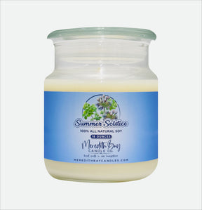 Summer Solstice Soy Candle Meredith Bay Candle Co 16 Oz 