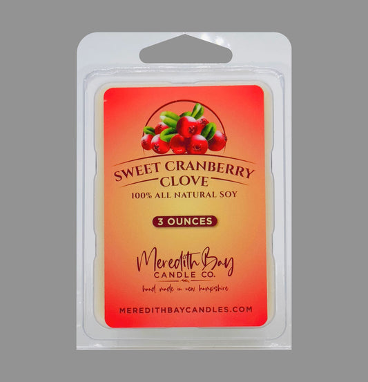 Sweet Cranberry Clove Wax Melt Meredith Bay Candle Co 