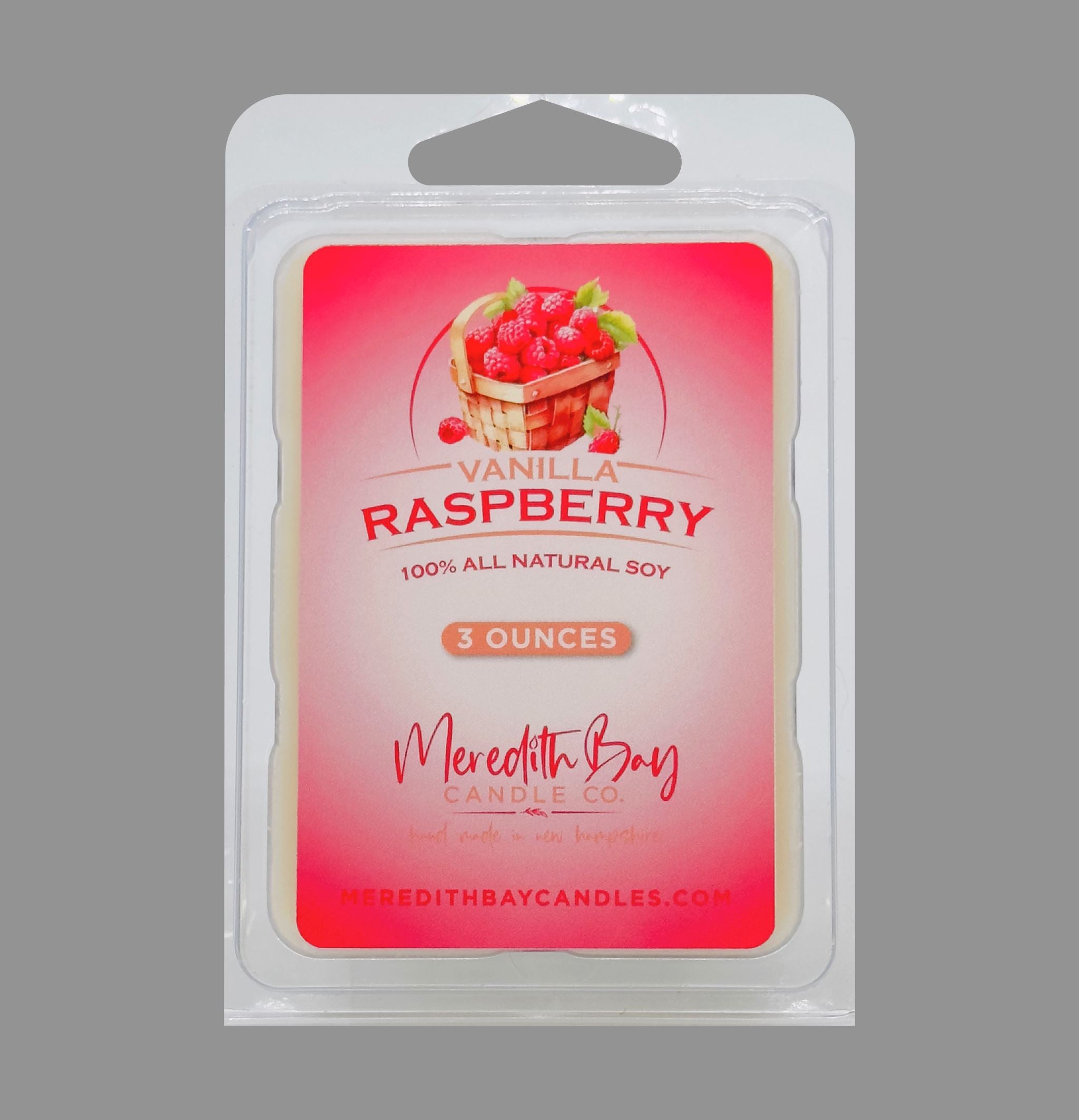 Vanilla Raspberry Wax Melt Meredith Bay Candle Co 