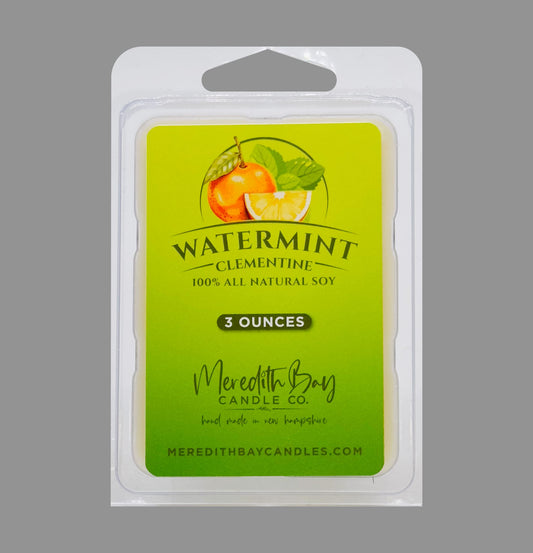 Watermint Clementine Wax Melt Meredith Bay Candle Co 