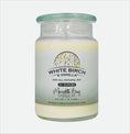 Load image into Gallery viewer, White Birch & Vanilla Soy Candle Meredith Bay Candle Co 24 Oz 
