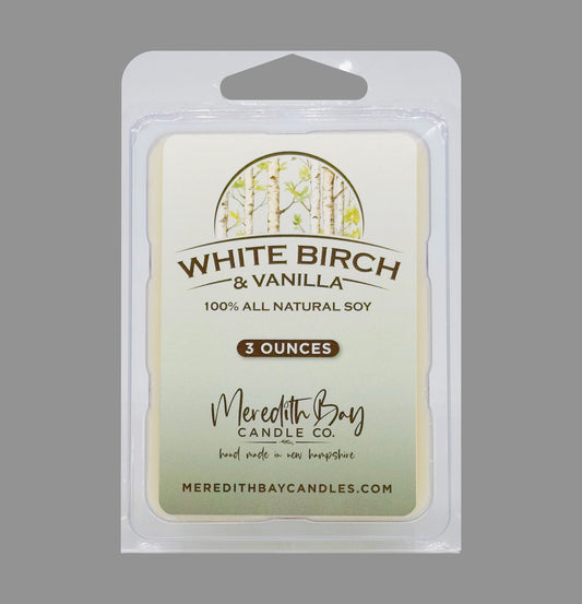 White Birch & Vanilla Wax Melt Meredith Bay Candle Co 
