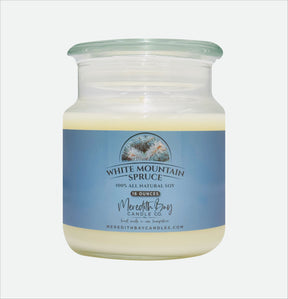 White Mountain Spruce Soy Candle Meredith Bay Candle Co 16 Oz 